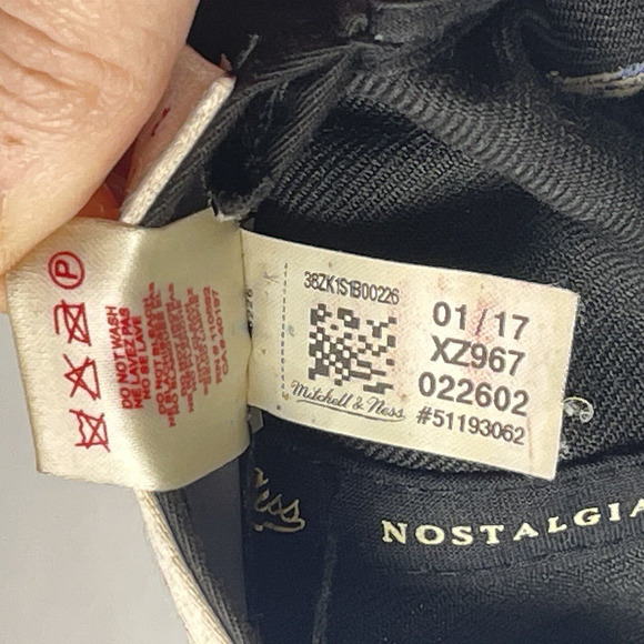 NY KNICKS Mitchell & Ness Snapback Hat Black Blue New York NBA Basketball Cap - Picture 10 of 12